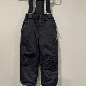Weatherproof 32 Degrees Snow/Ski Bibs Child’s 5/6 XS. Black. Unisex
